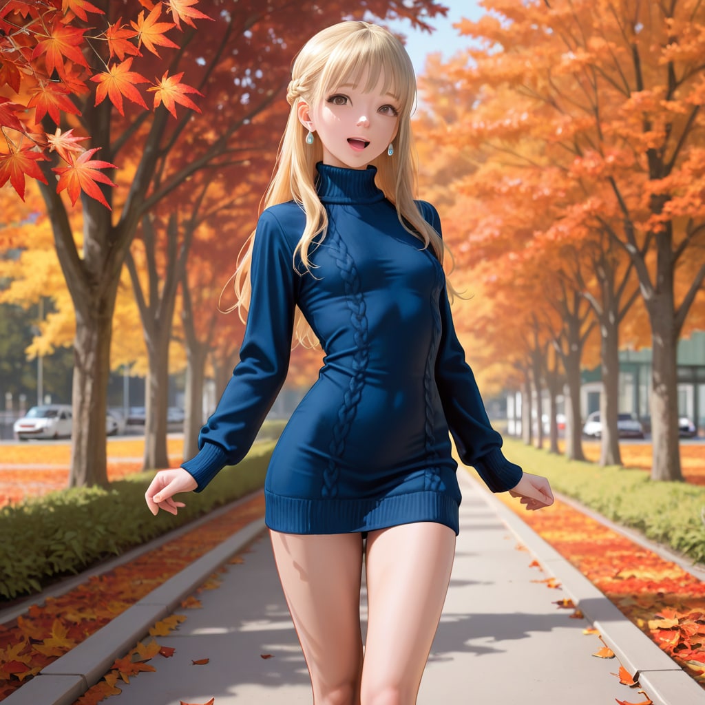 澪奈 sweater dress (1)