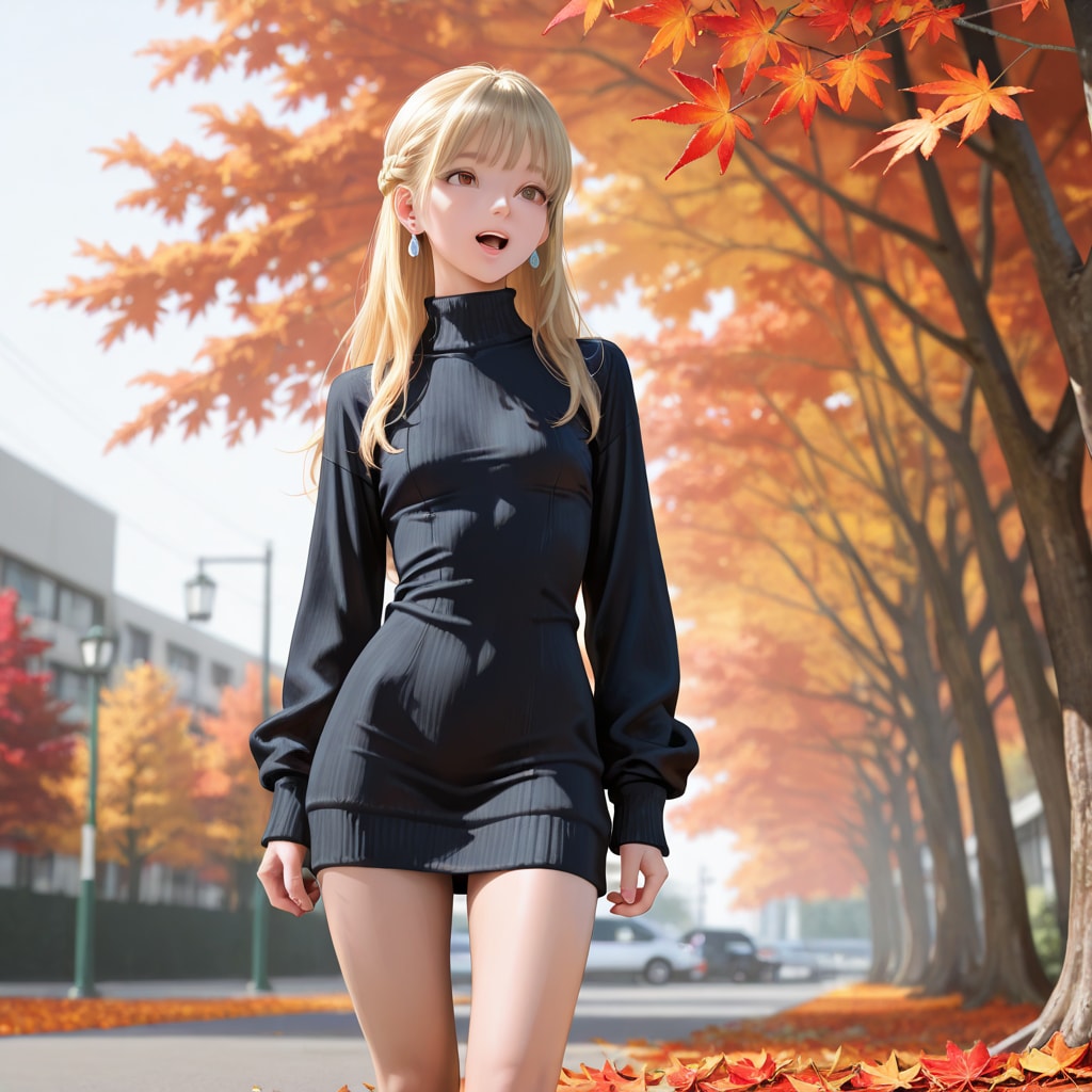 澪奈 sweater dress (1)