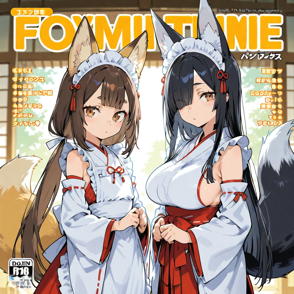 月刊狐娘　特集！　巫女服メイドさんを探せ！