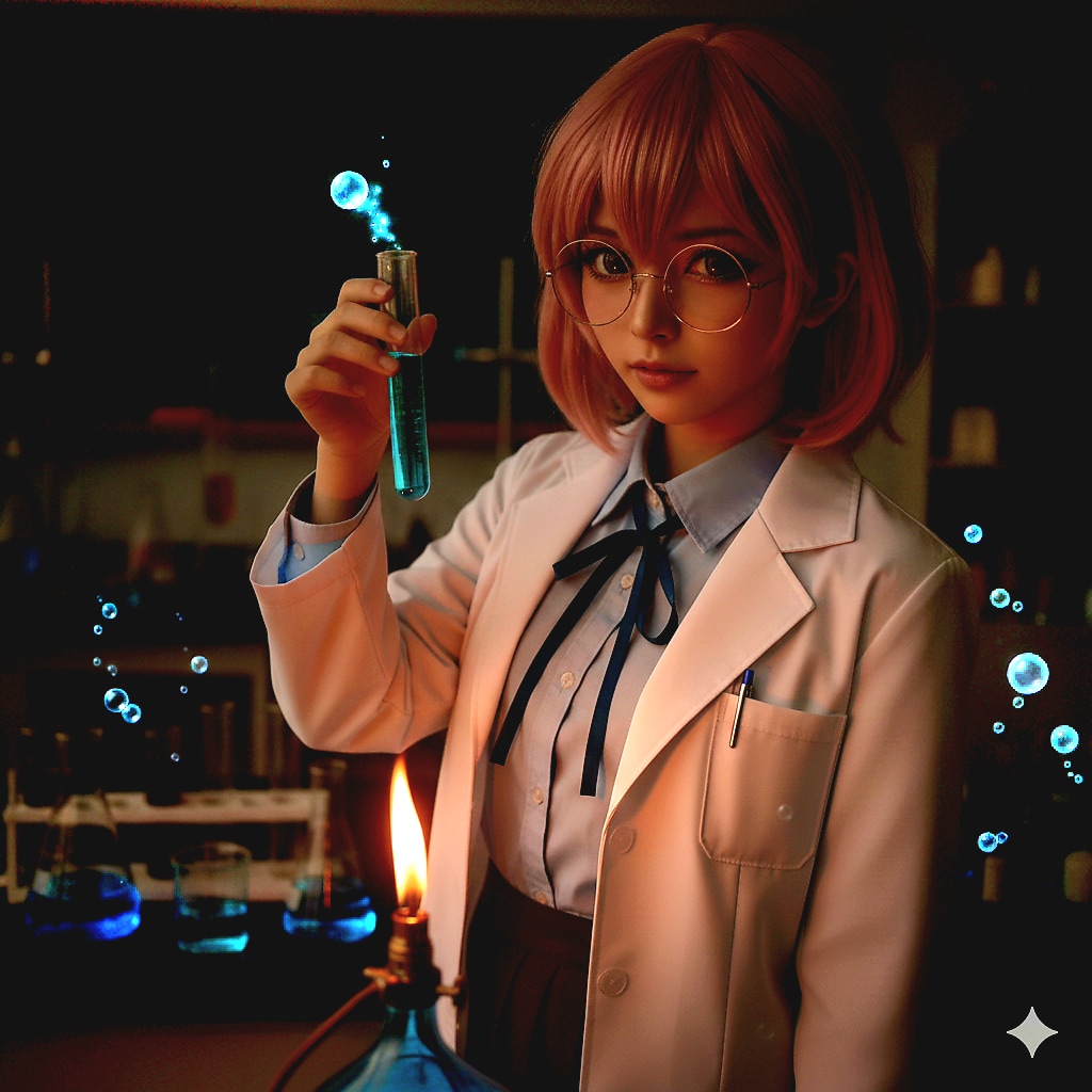 灰原哀の　コスプレさせて　遊んでみました