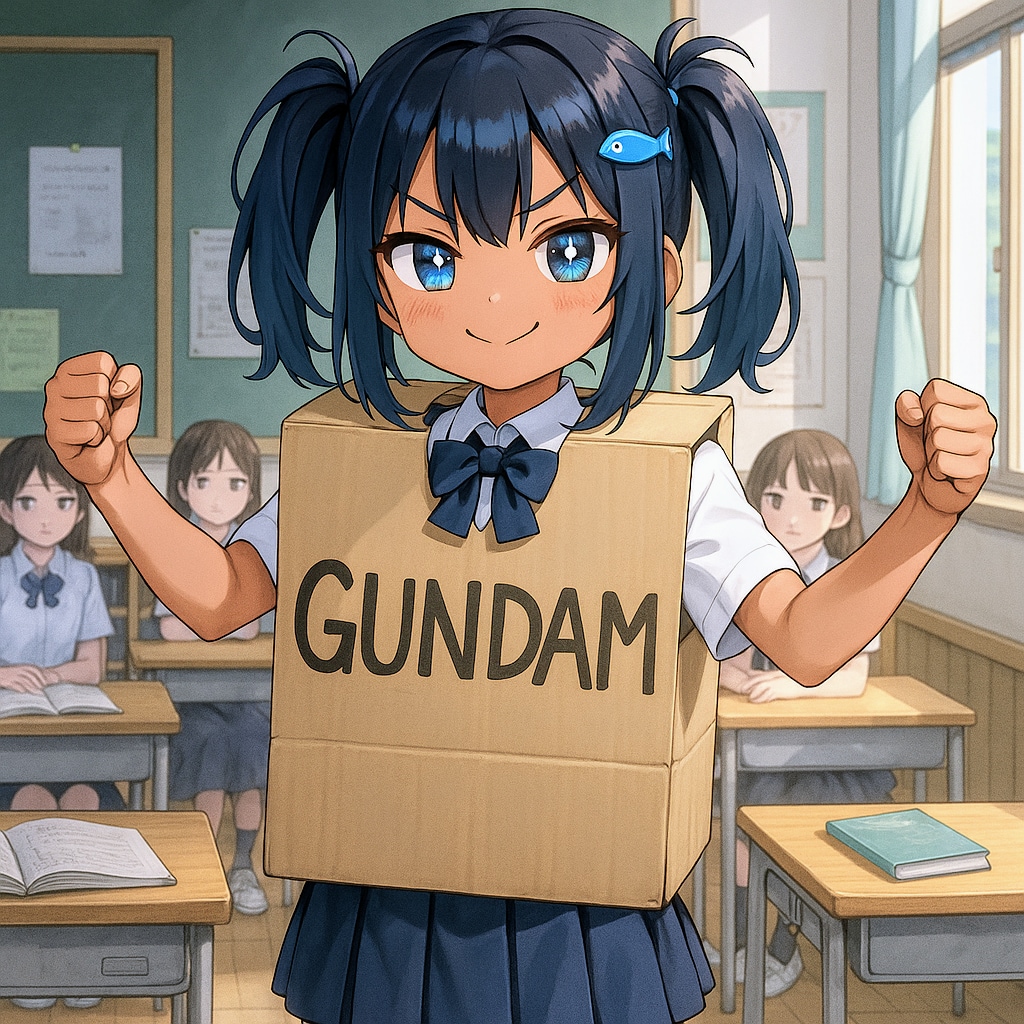 箱ガンダムだ！こなつちゃん