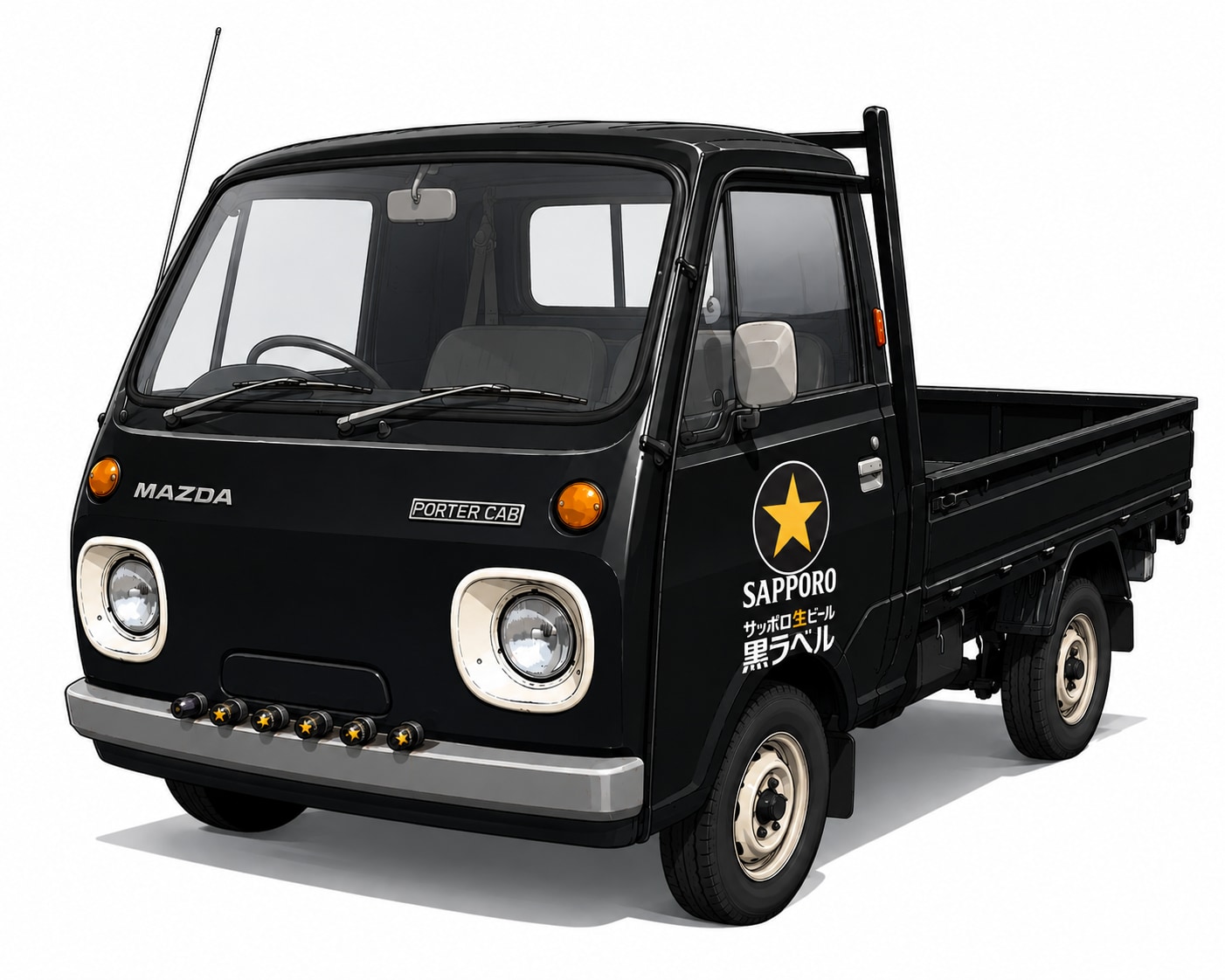 マツダ ポーターキャブ 黒ラベル仕様特別車 | の人気AIイラスト・グラビア