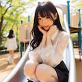 公園でふっきれた彼女 5枚目