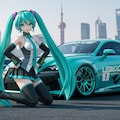 初音ミクとLEXUSクーペのドリ車 3枚目