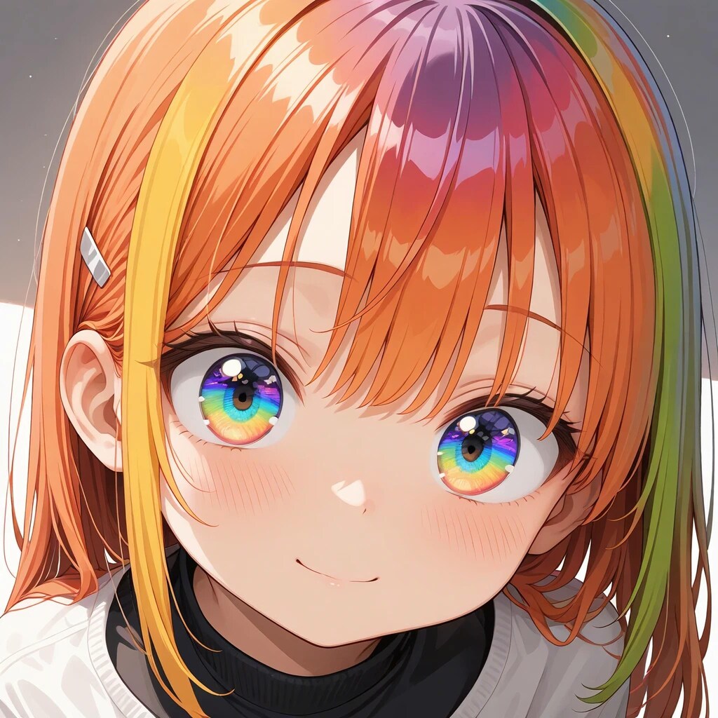 レインボーカラコン