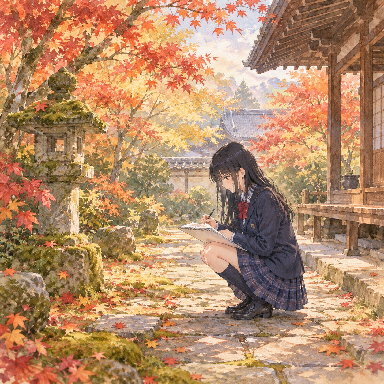 スケッチ少女 | の人気AIイラスト・グラビア