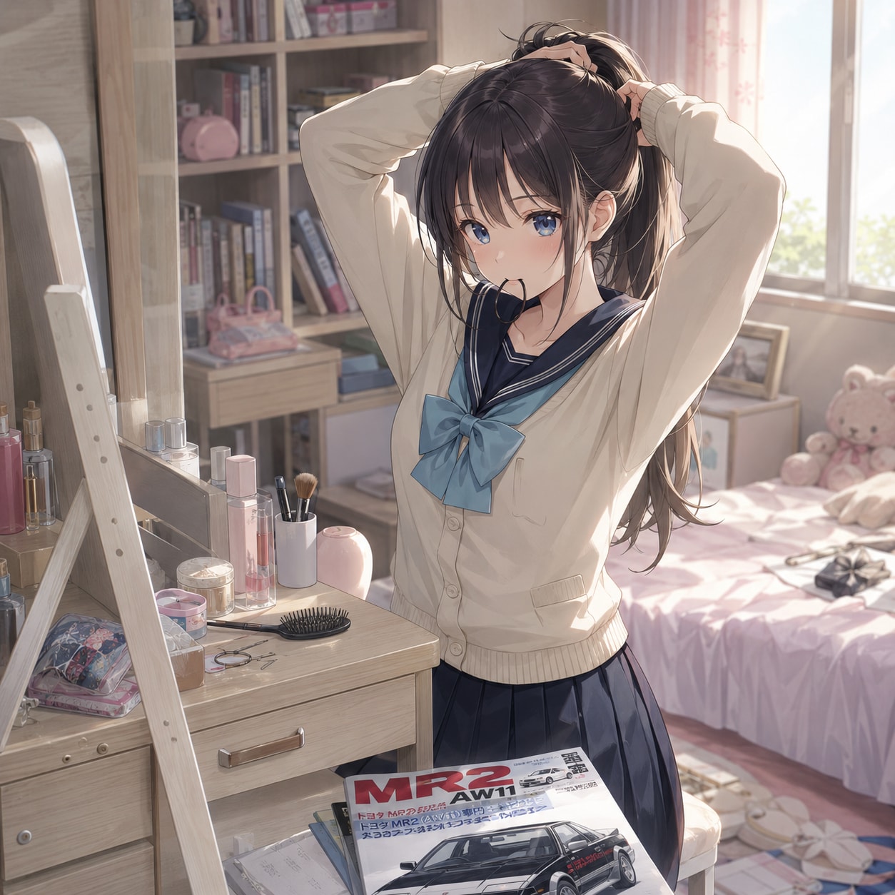 ポニーテールちゃん😆 | の人気AIイラスト・グラビア