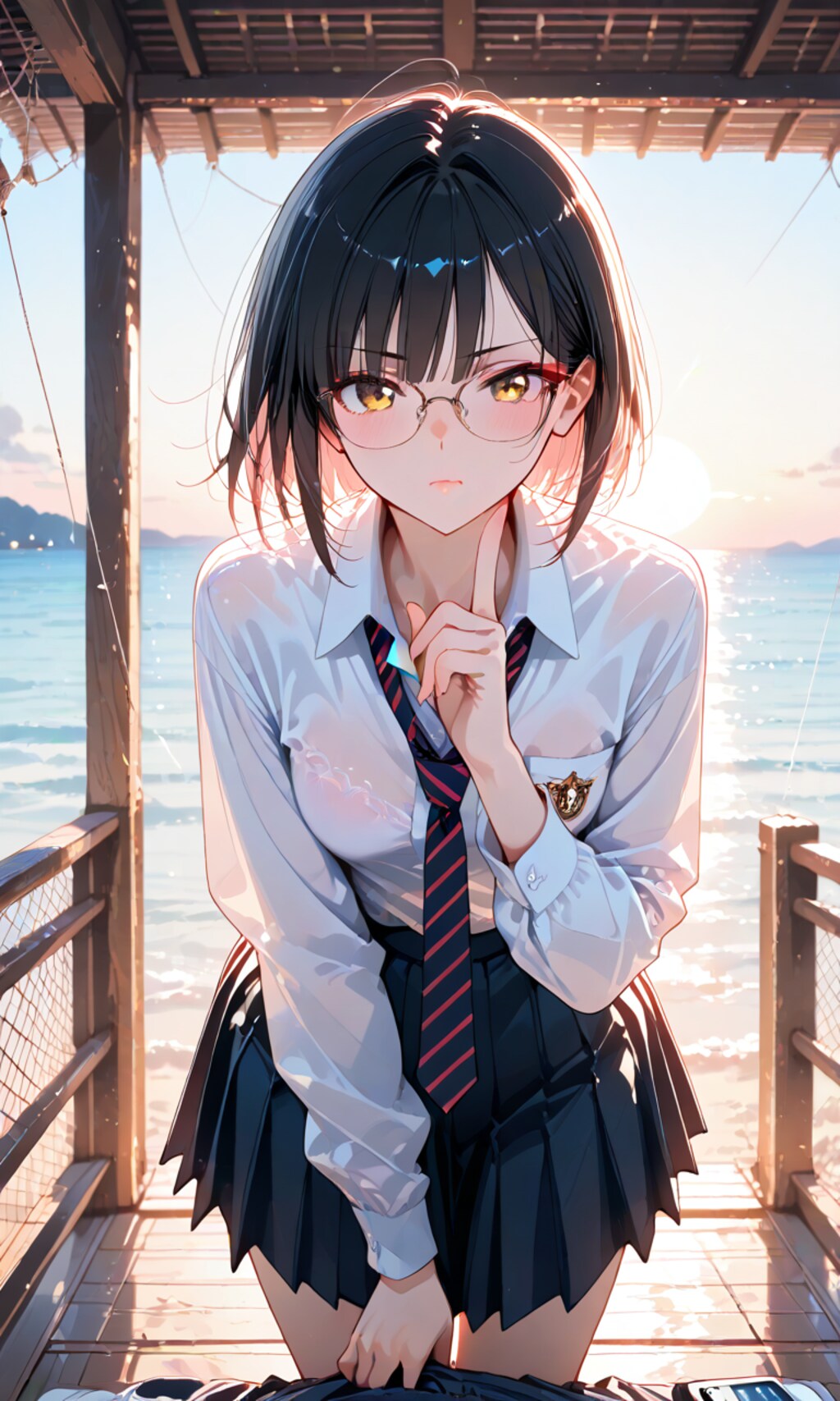 何かを思いついた子