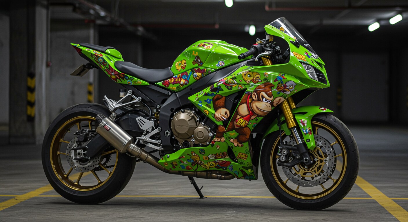 ドンキーコングカラースズキ隼 | の人気AIイラスト・グラビア