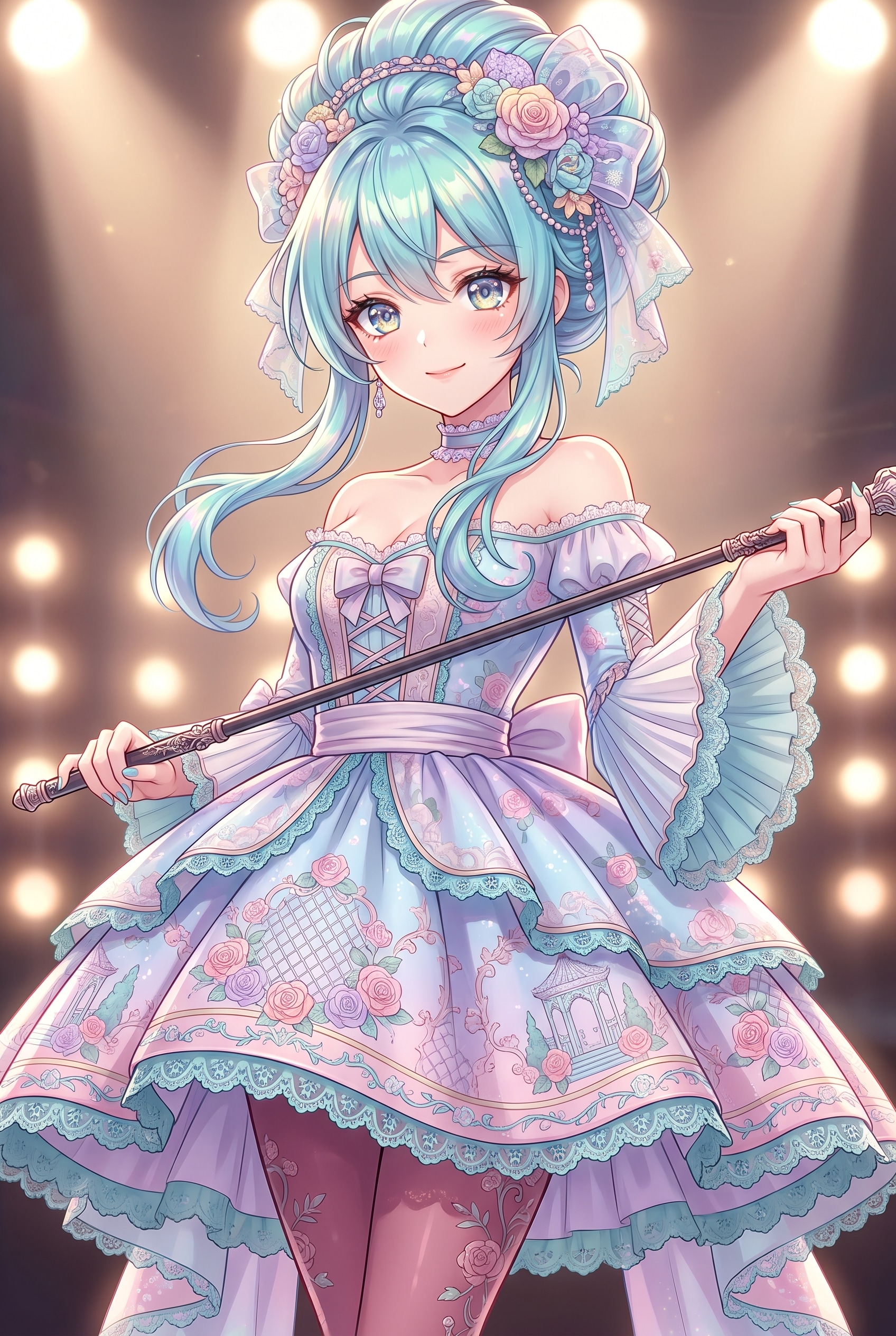 薄緑夜宴の麗