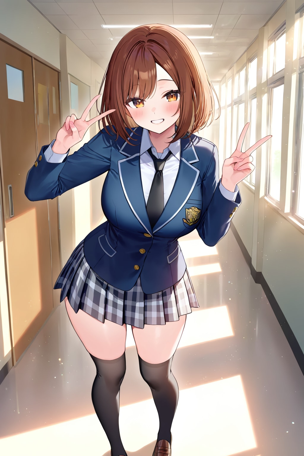 制服借りてきたよ〜 | の人気AIイラスト・グラビア