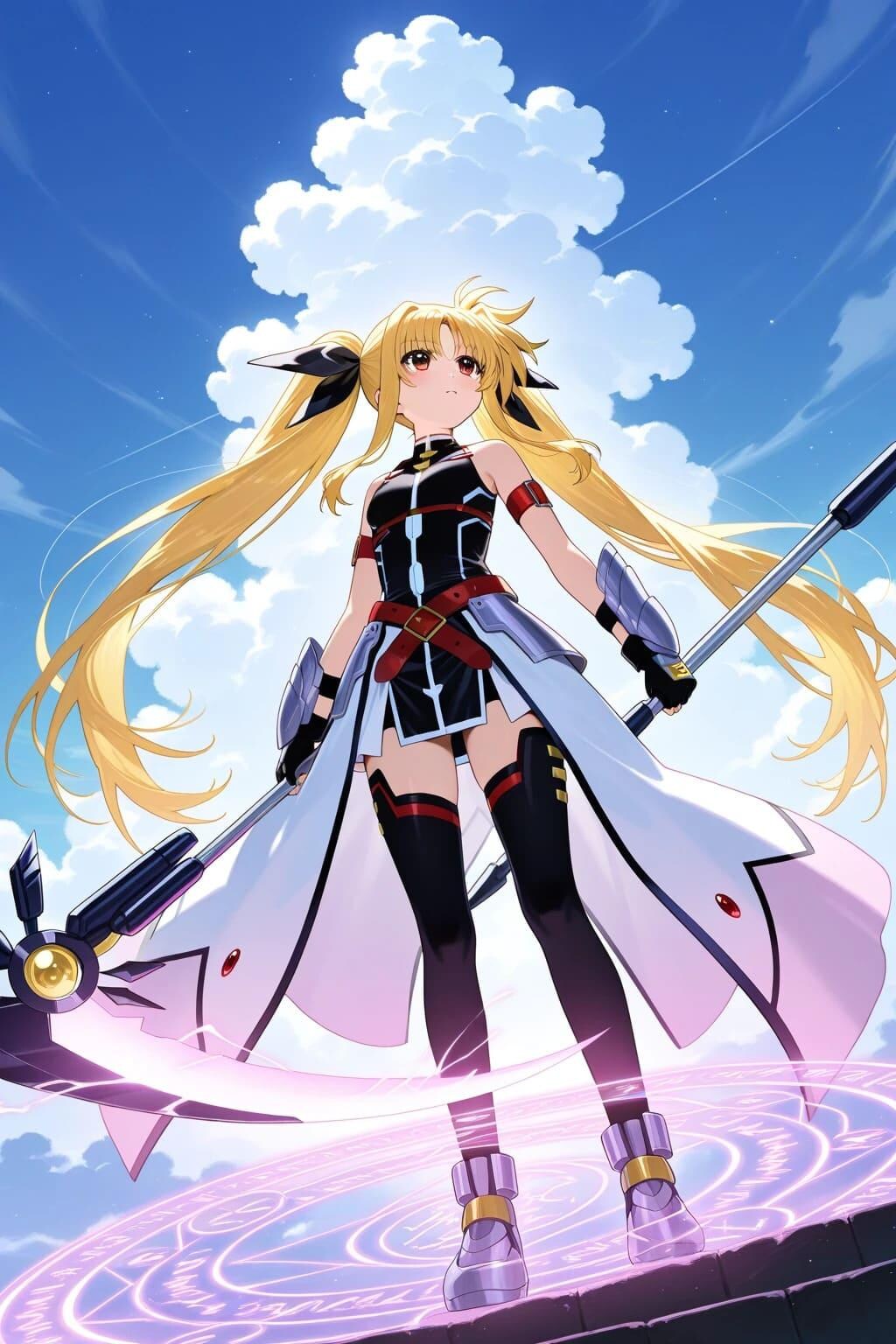 フェイトテスタロッサ・・・の後ろ姿