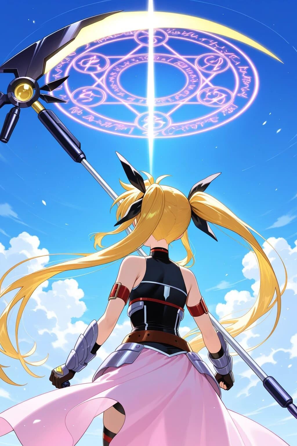 フェイトテスタロッサ・・・の後ろ姿