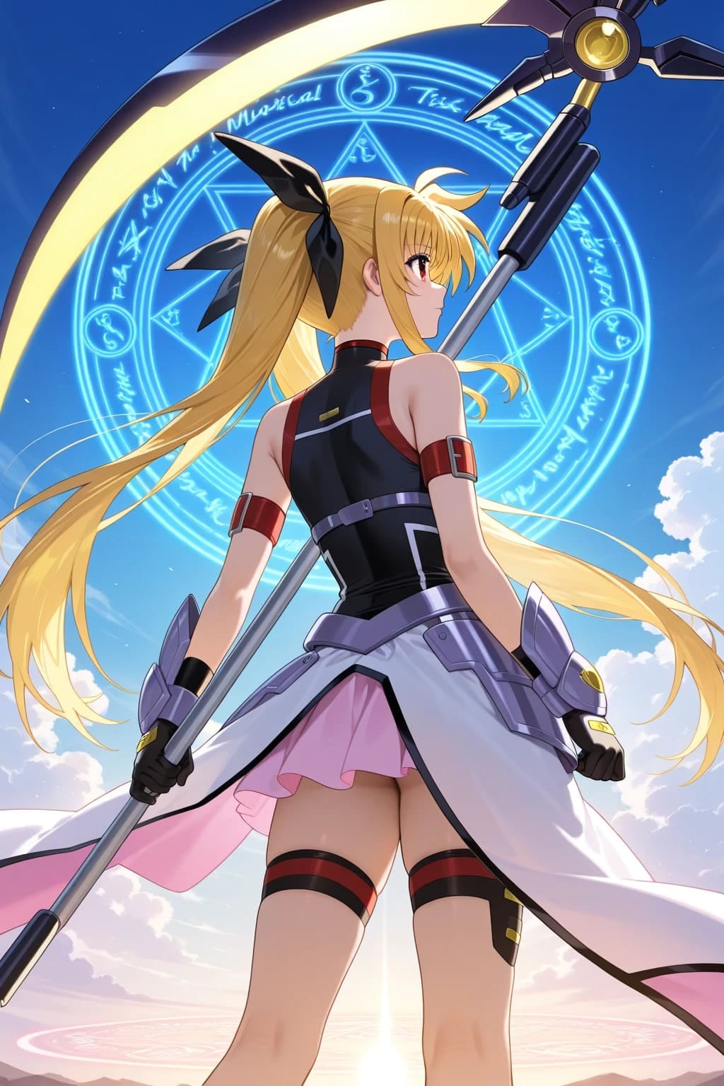 フェイトテスタロッサ・・・の後ろ姿