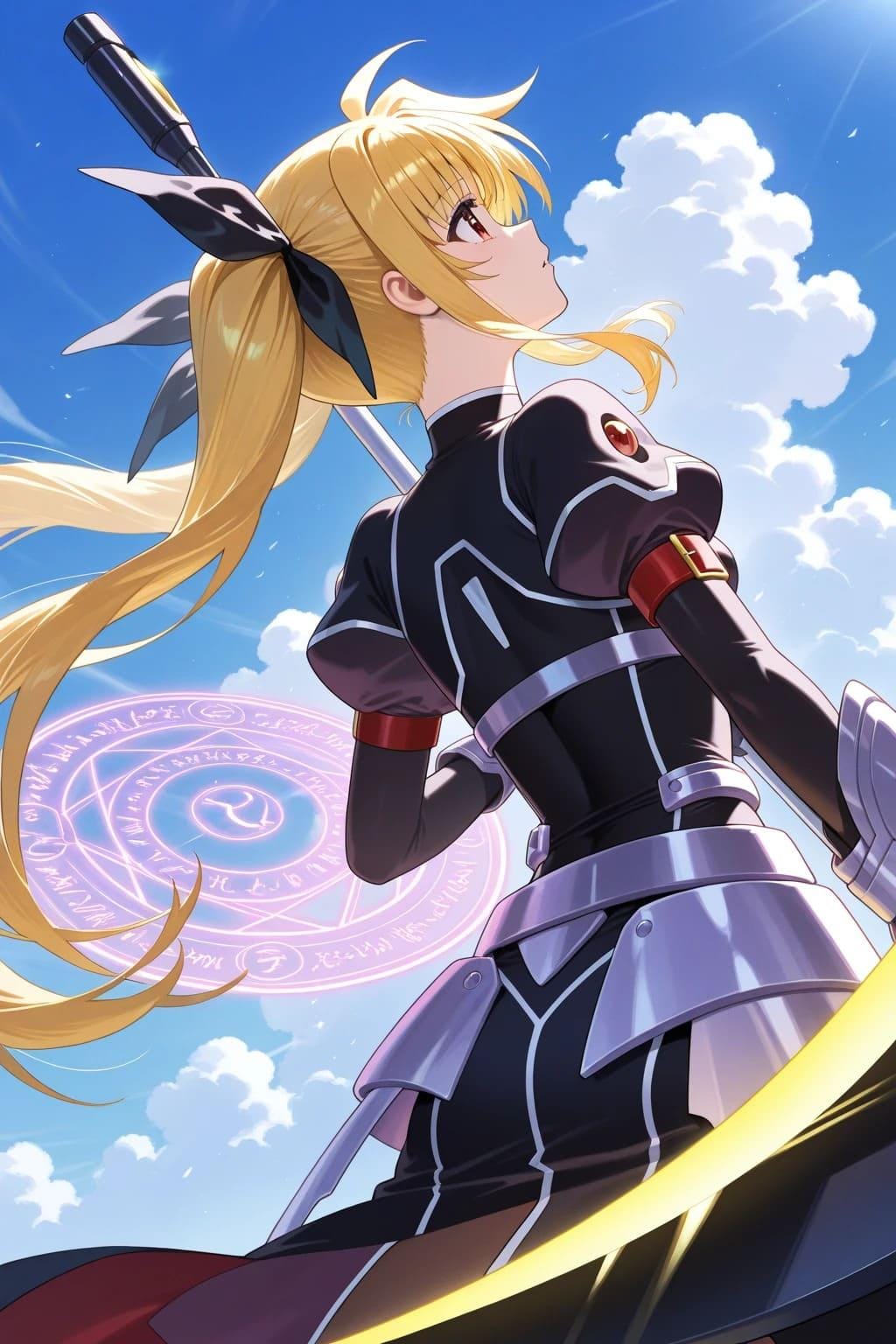 フェイトテスタロッサ・・・の後ろ姿