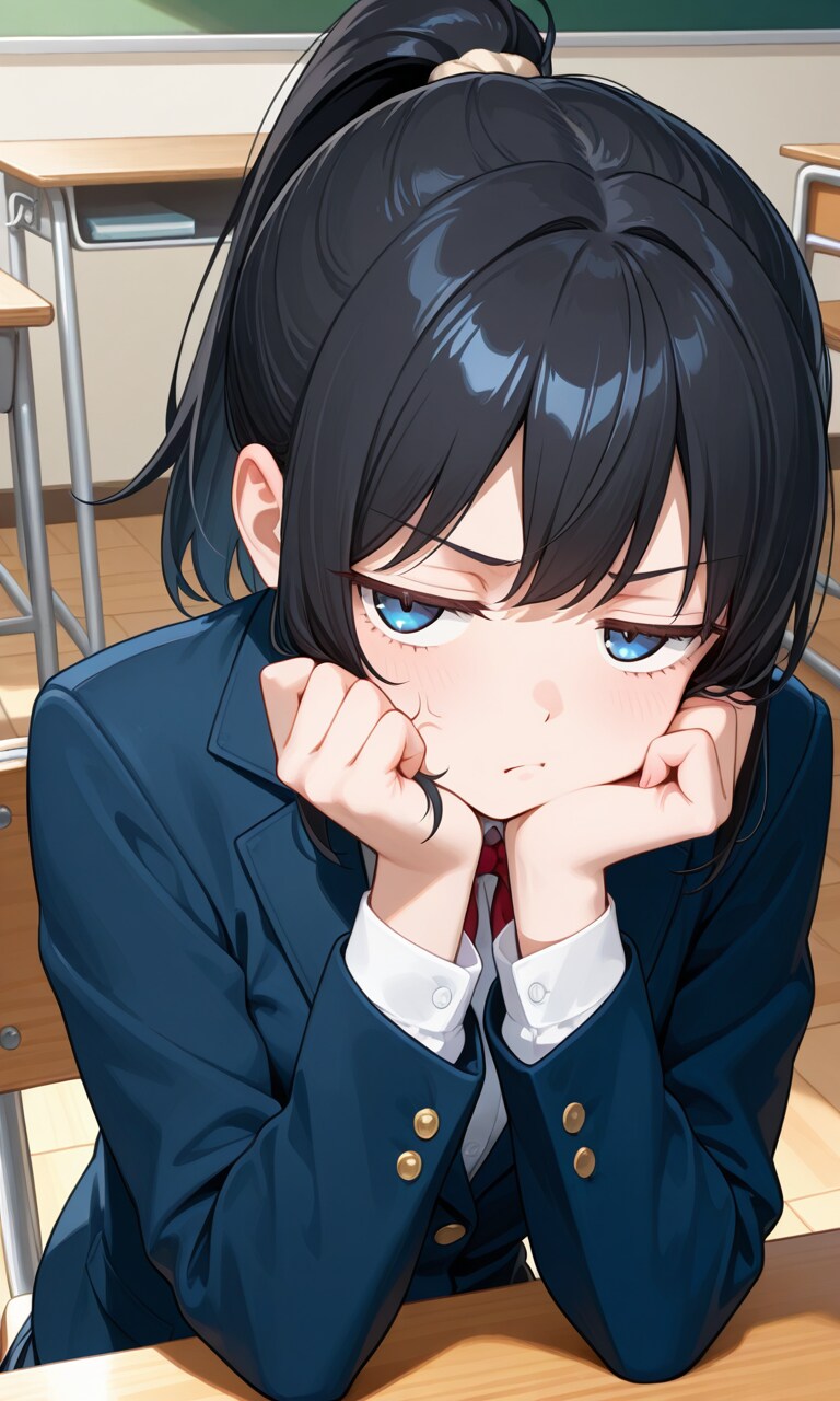 【うちの子】好きな男子が巨乳グラドルが好きと聞いてイライラするチハルちゃん