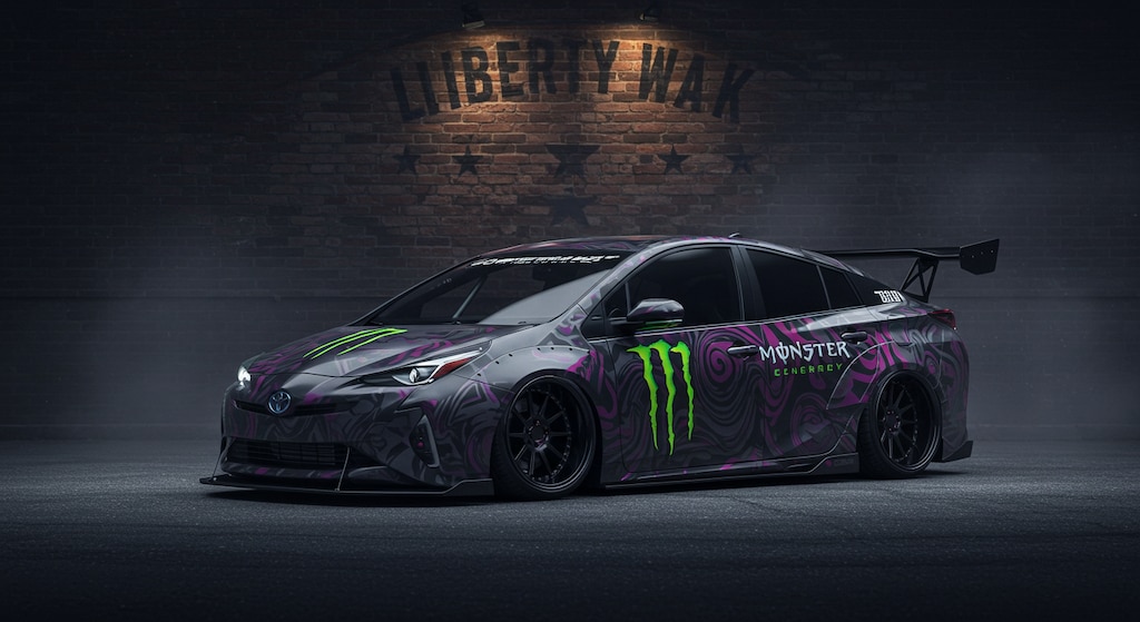 モンスターエナジーリバティーウォークプリウス