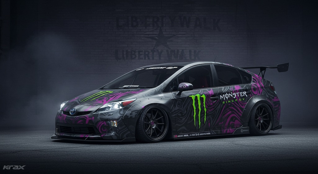 モンスターエナジーリバティーウォークプリウス