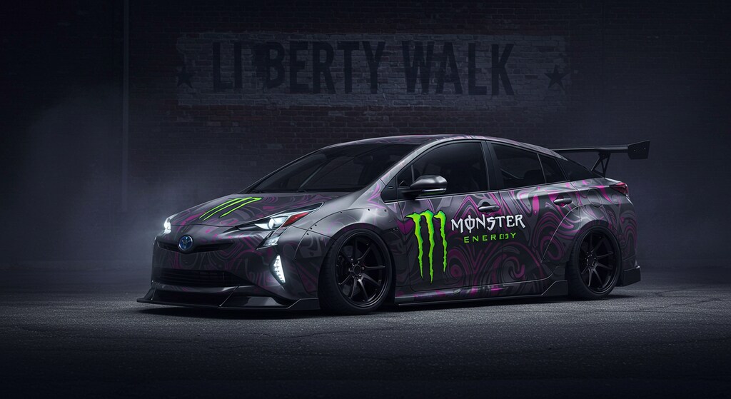 モンスターエナジーリバティーウォークプリウス