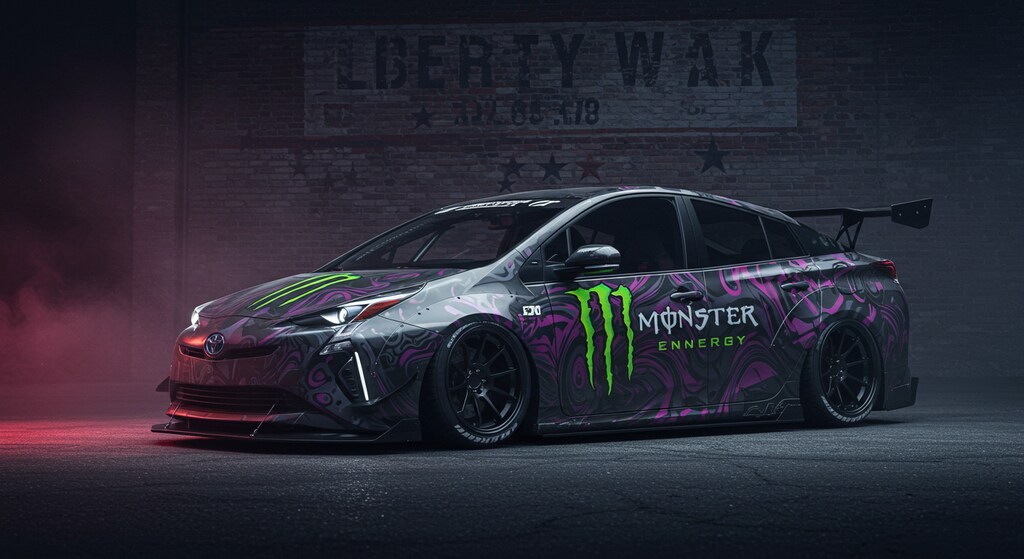 モンスターエナジーリバティーウォークプリウス