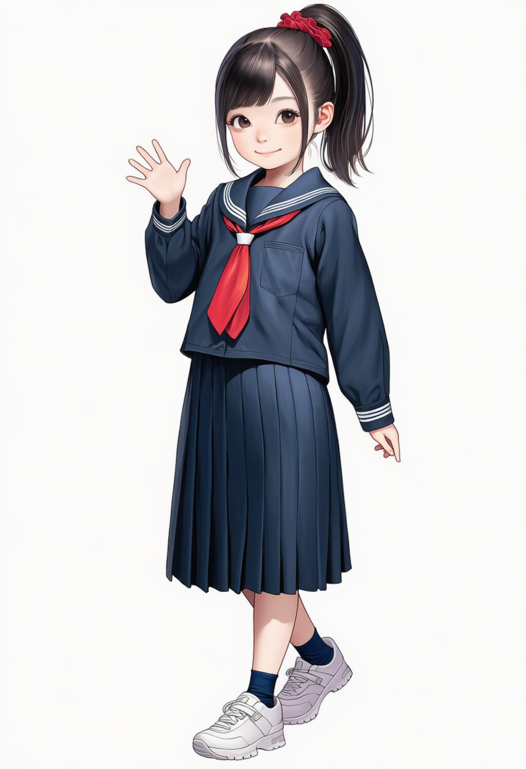 学校制服とポニーテール（その２）