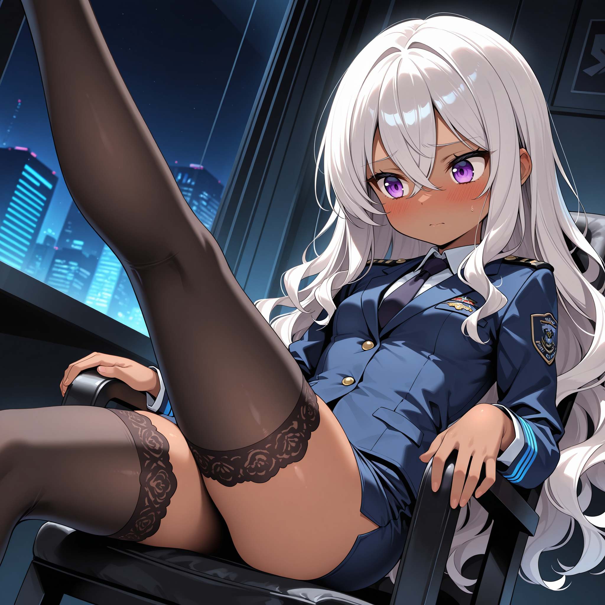 上司ちゃん・魅惑のレースサイハイ