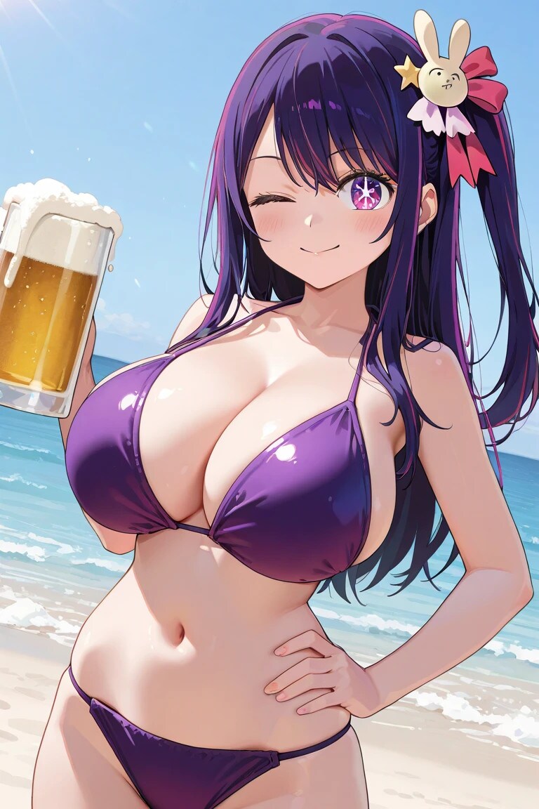 推しの子　女性陣のビールポスター