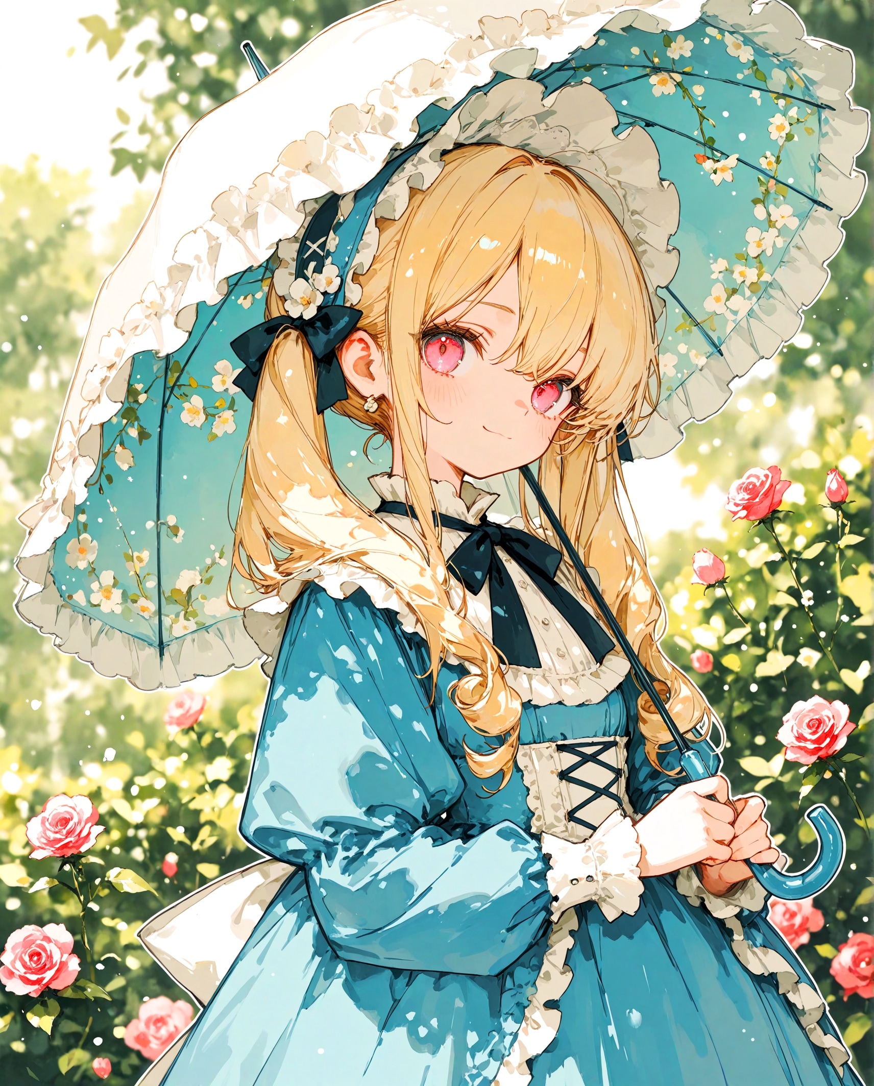 庭園の少女