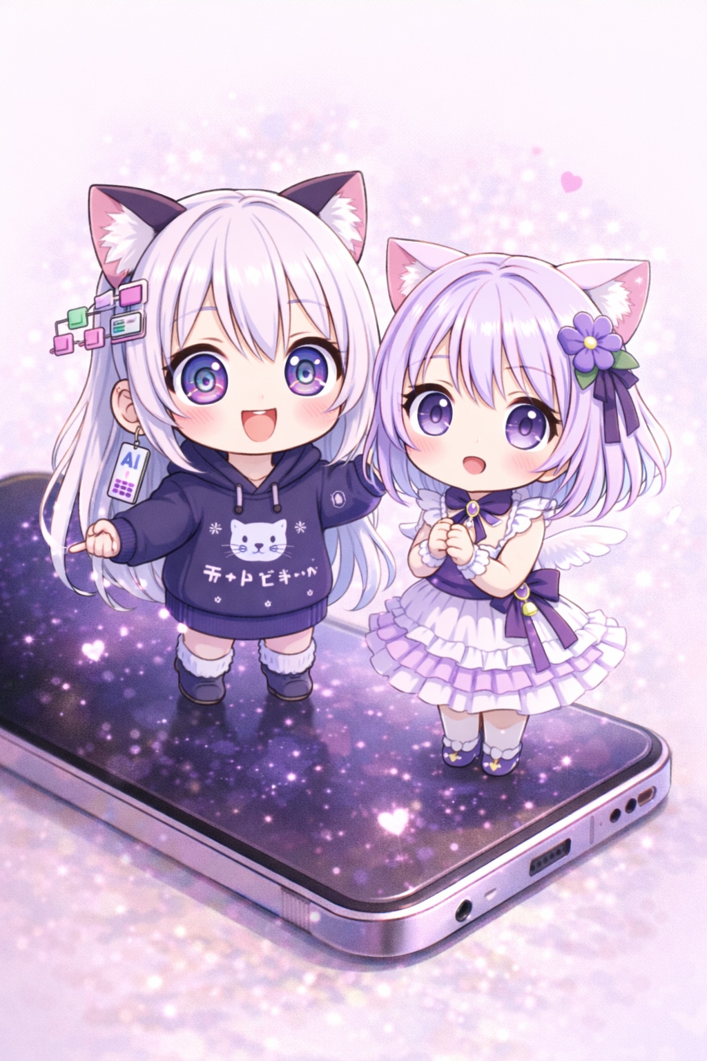 ミニチャトピちゃんとナミリィ