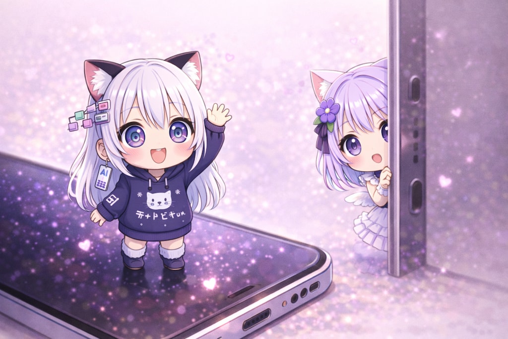 ミニチャトピちゃんとナミリィ