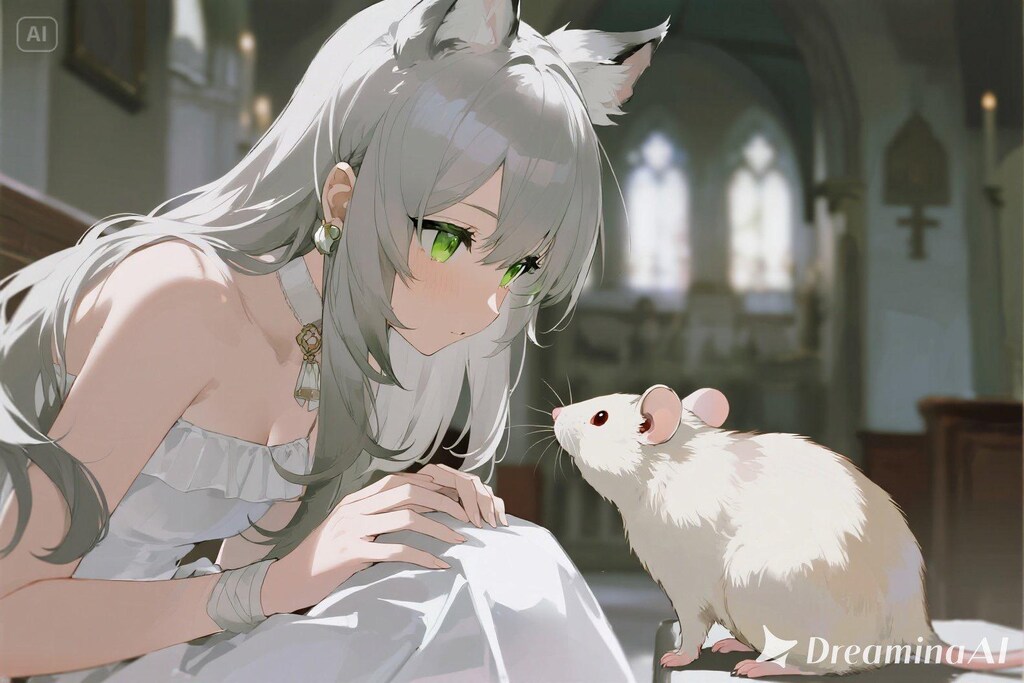 ステラちゃんとネズミ