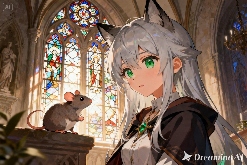 ステラちゃんとネズミ