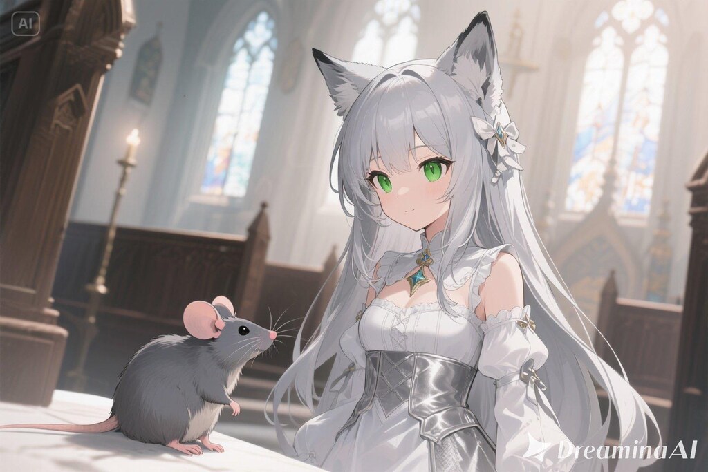 ステラちゃんとネズミ