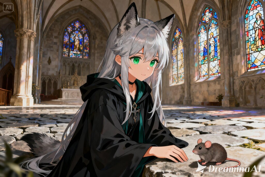 ステラちゃんとネズミ