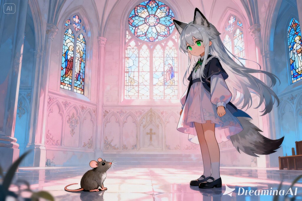 ステラちゃんとネズミ