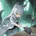 ステラちゃんとネズミ 2枚目