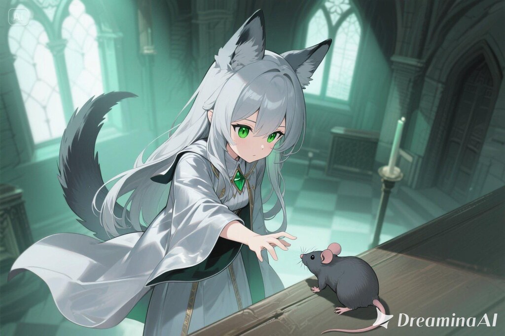 ステラちゃんとネズミ