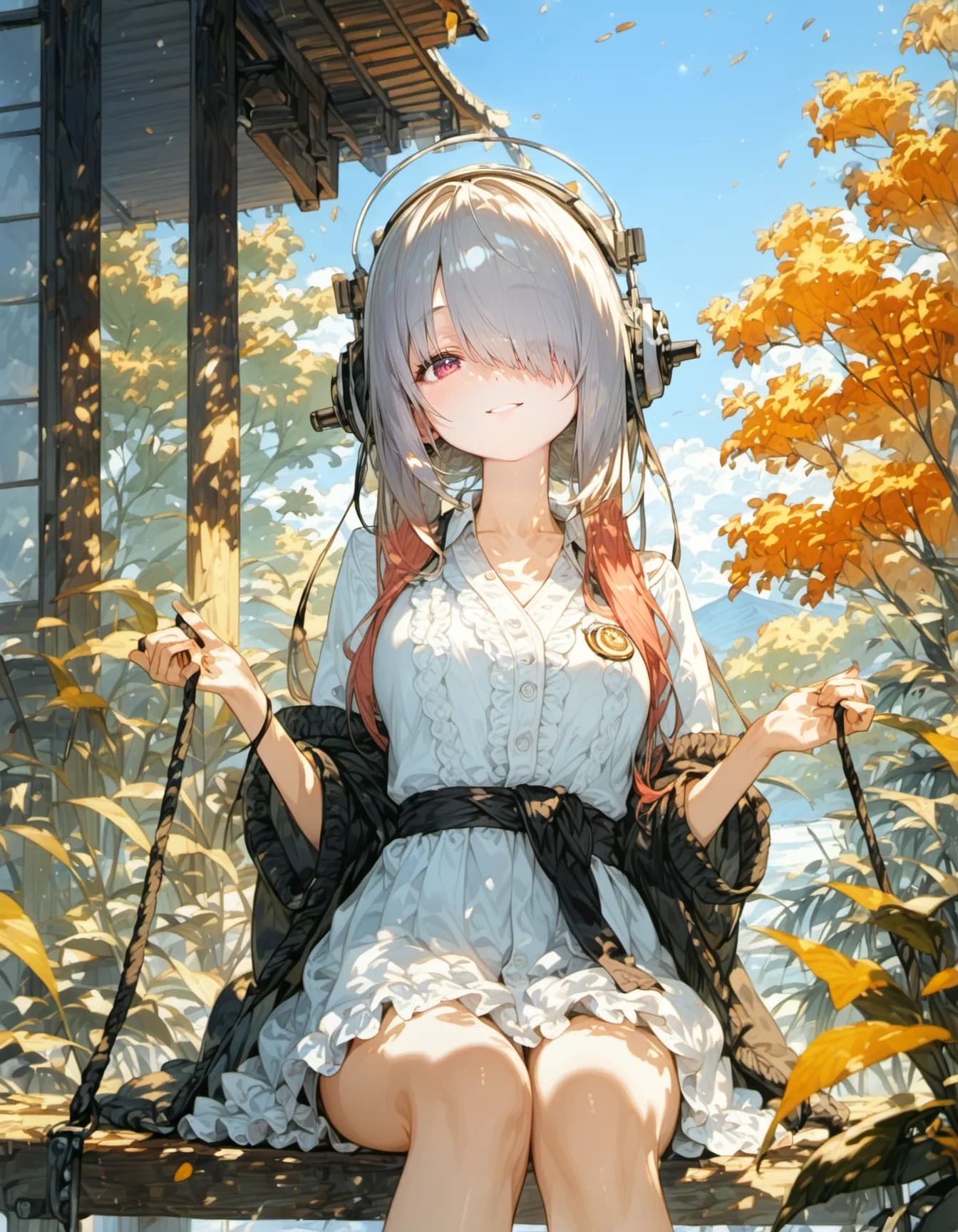 Melody on the Autumn Swing | の人気AIイラスト・グラビア