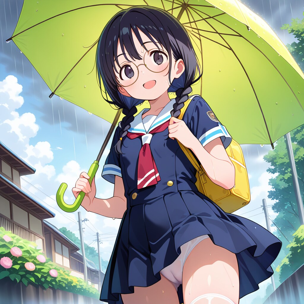 丸子・雨の日