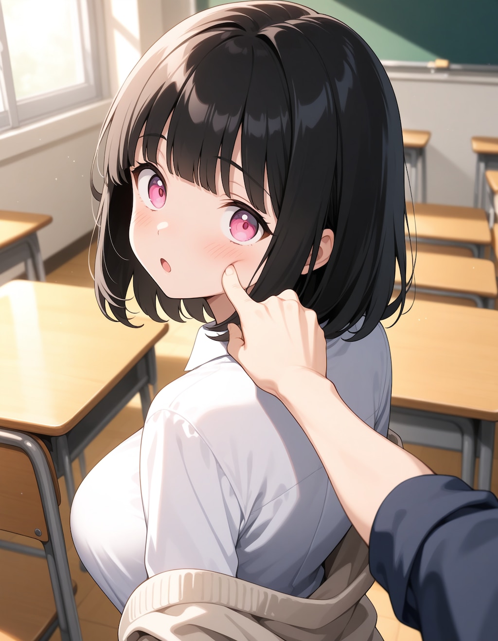 トントン…ぷにっ