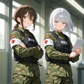 アイちゃん×くららちゃん（予備自衛官訓練編） 2枚目