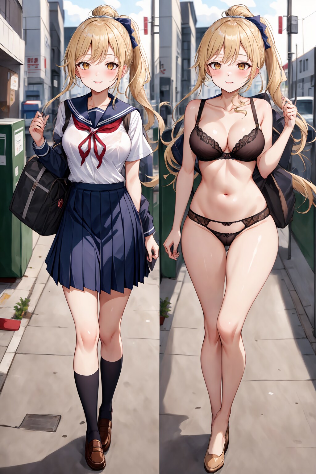 [Lora紹介]服の着脱を比較できるLora！