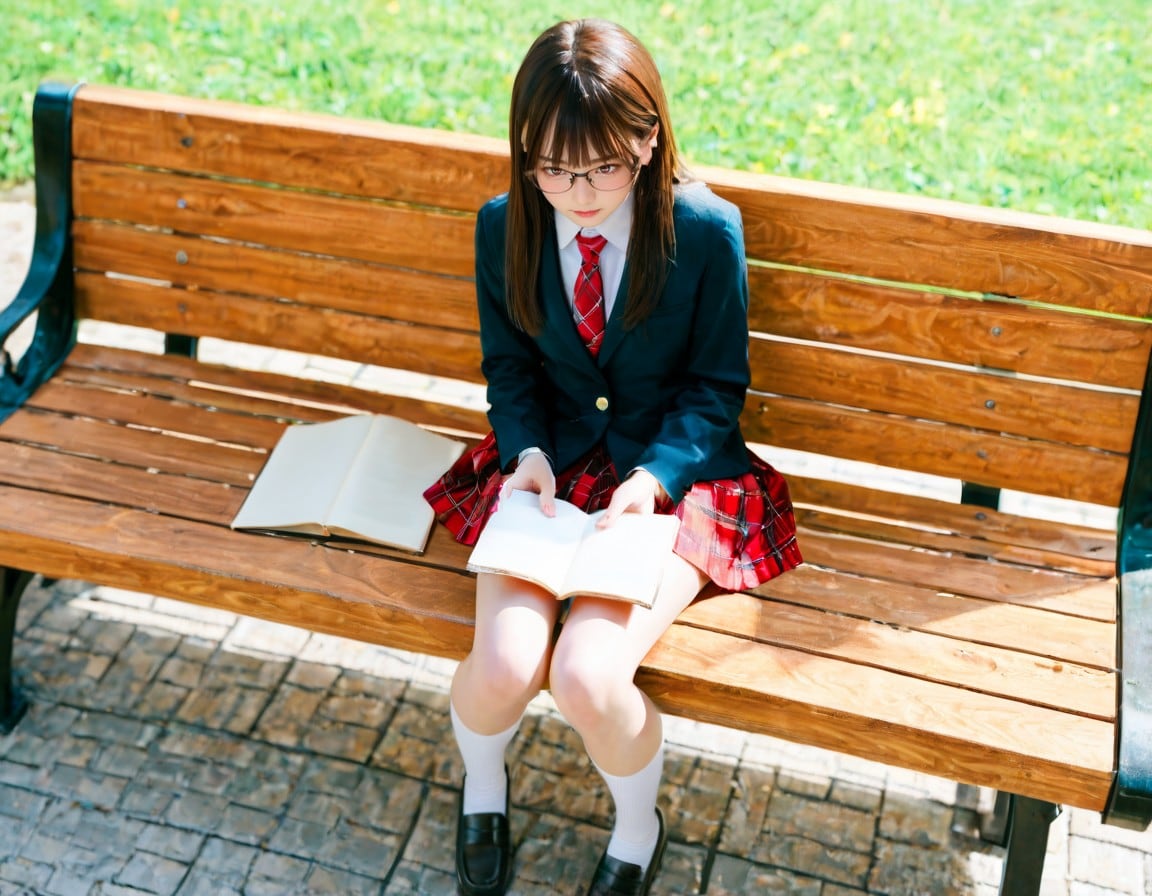 本を読む学級委員長 | の人気AIイラスト・グラビア