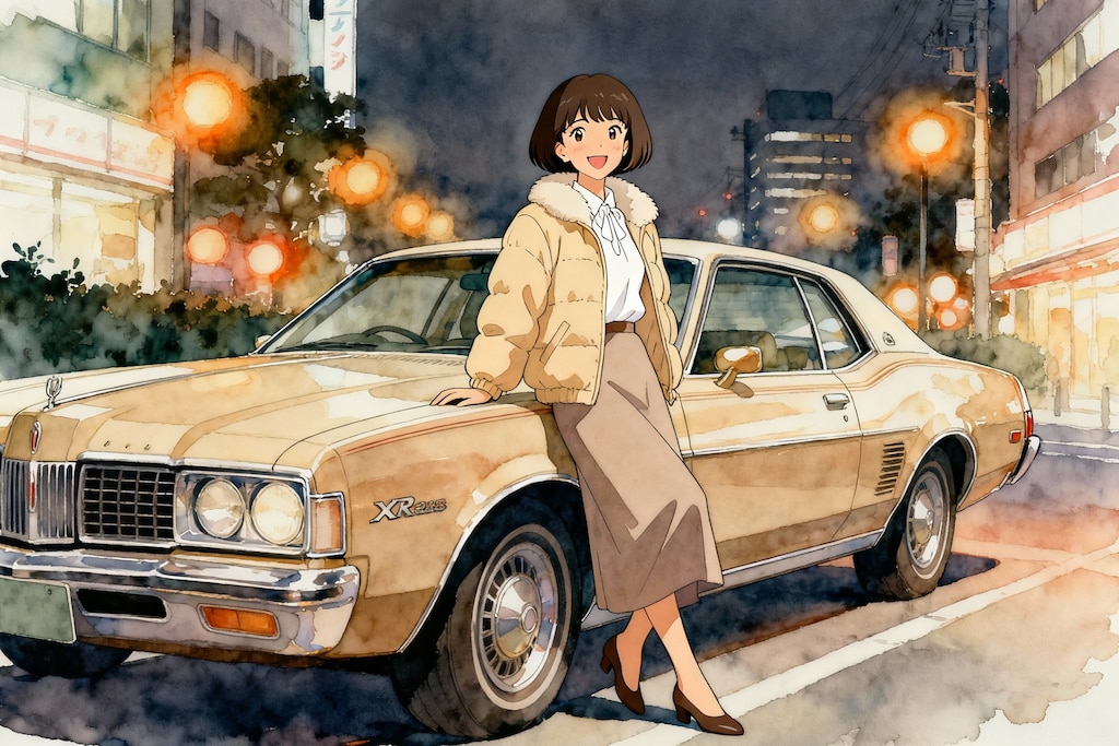 Seedream. 1974s Mercury Cougar と彼女