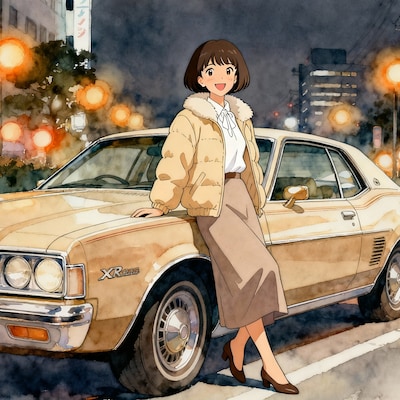 Seedream. 1974s Mercury Cougar と彼女