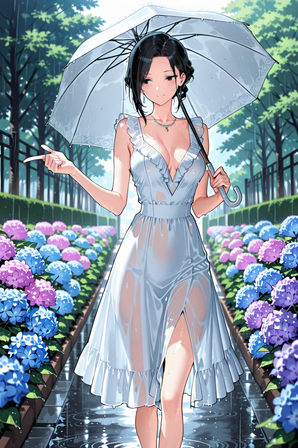 お姉さんの散歩道