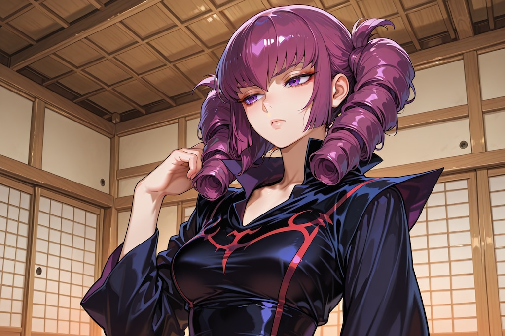 ロールヘアーのハマーン様。