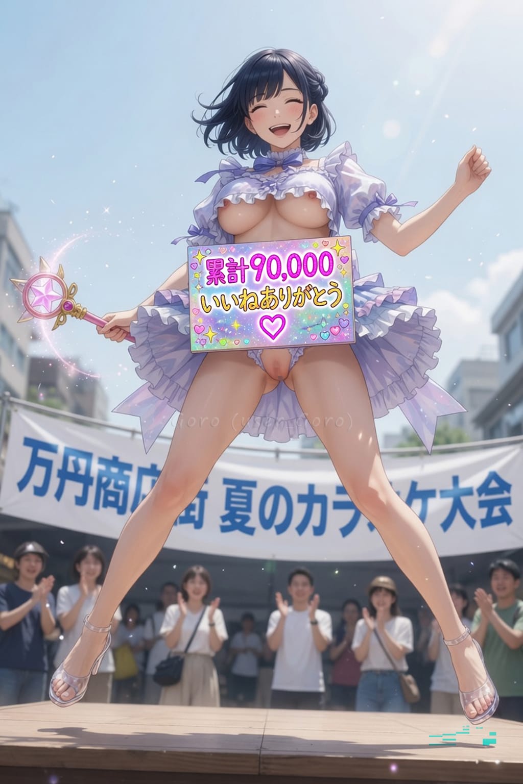 累計90,000いいね有難うございます(R-18イラスト)
