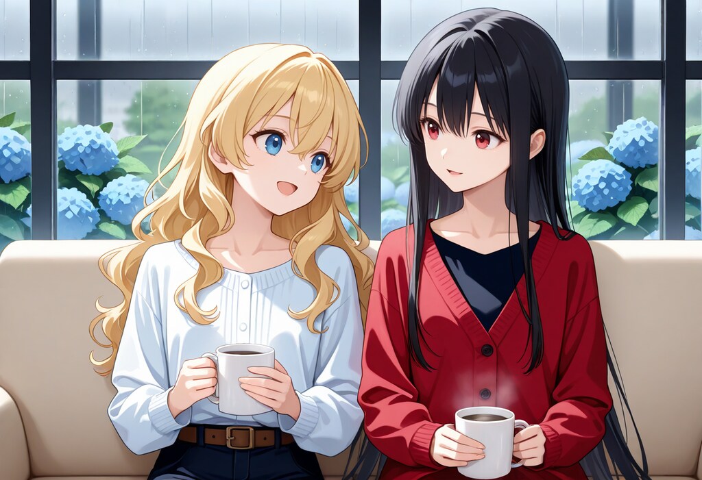 ちちぷいちゃんとししょちゃんの梅雨の過ごし方