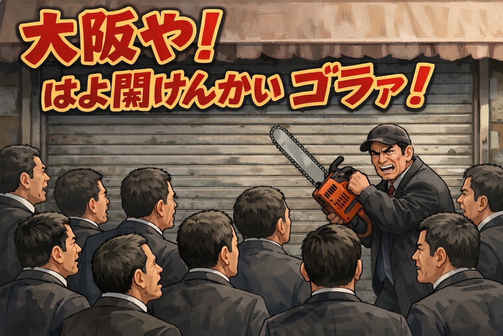 大阪や！　はよ開けんかいゴラァ！